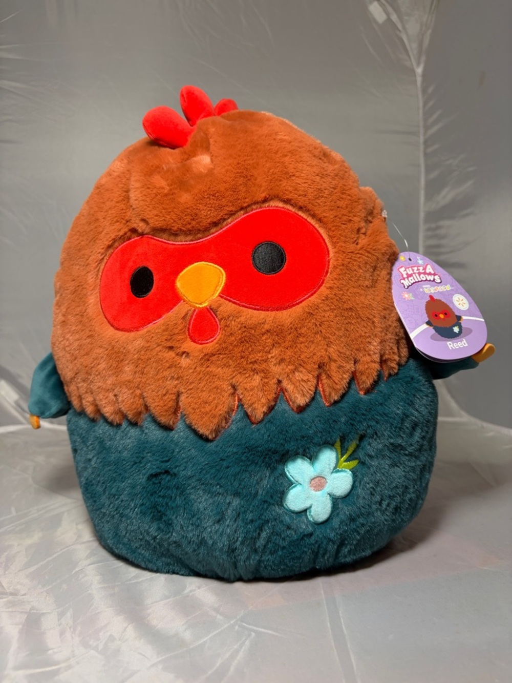 Squishmallows 12" Easter Fuzz-A-Mallow Reed the‎ Rooster